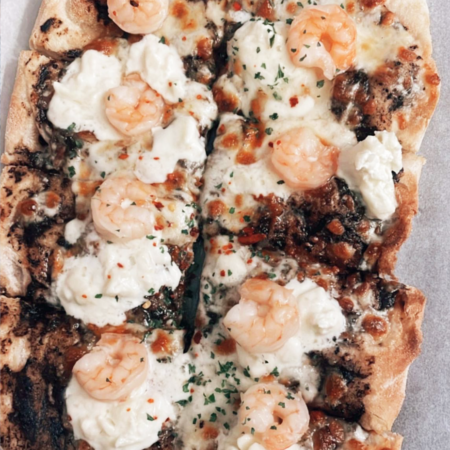 PINSA Romana Creveti, Trufe, Burrata